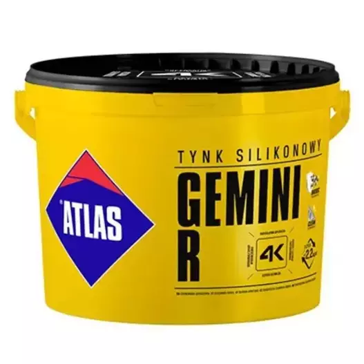 Tynk silikonowy GEMINI R biały 25kg Atlas